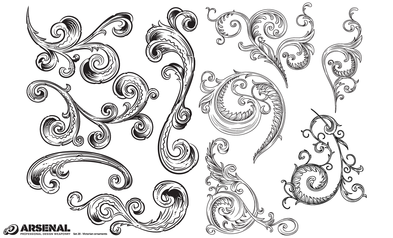 Victorian Ornaments Vector