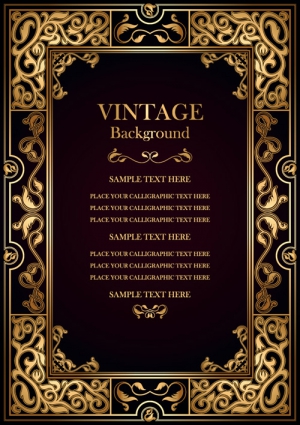 Vintage Background Frame Vector