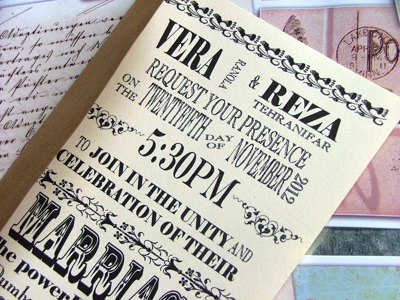 Vintage Wedding Invitation Font