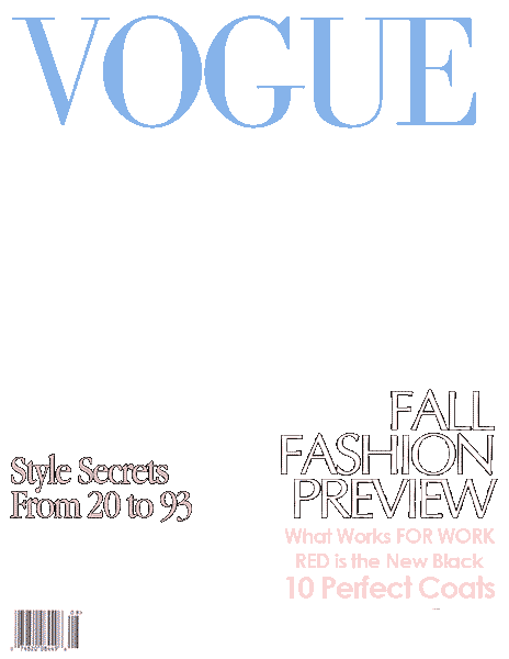 Vogue Magazine Cover Template