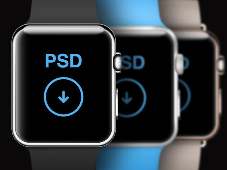 Watch Apple PSD Template