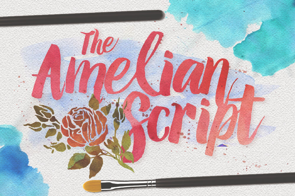 Watercolor Brush Script Font