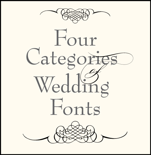Wedding Font Combinations Wedding Font Combinations
