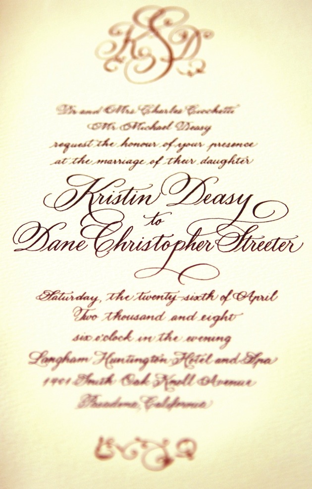 Wedding Invitations Font Style