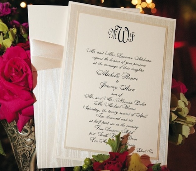 Wedding Invitations Font Style