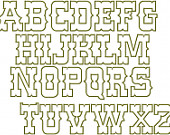 Western Letter Fonts