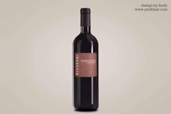 Wine Bottle Graphic