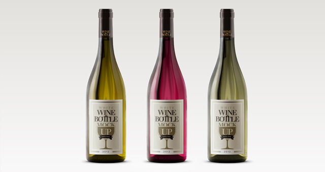 15 Wine Bottle PSD Images