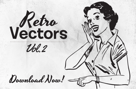 12 Free Retro Vector People Images