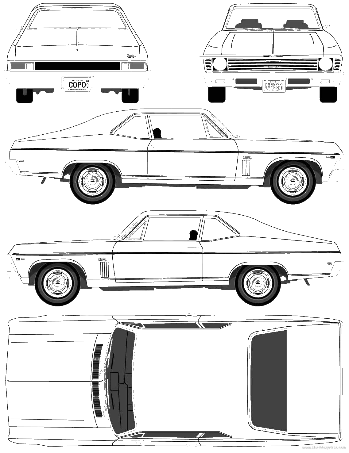 1969 Chevy Nova Drawing