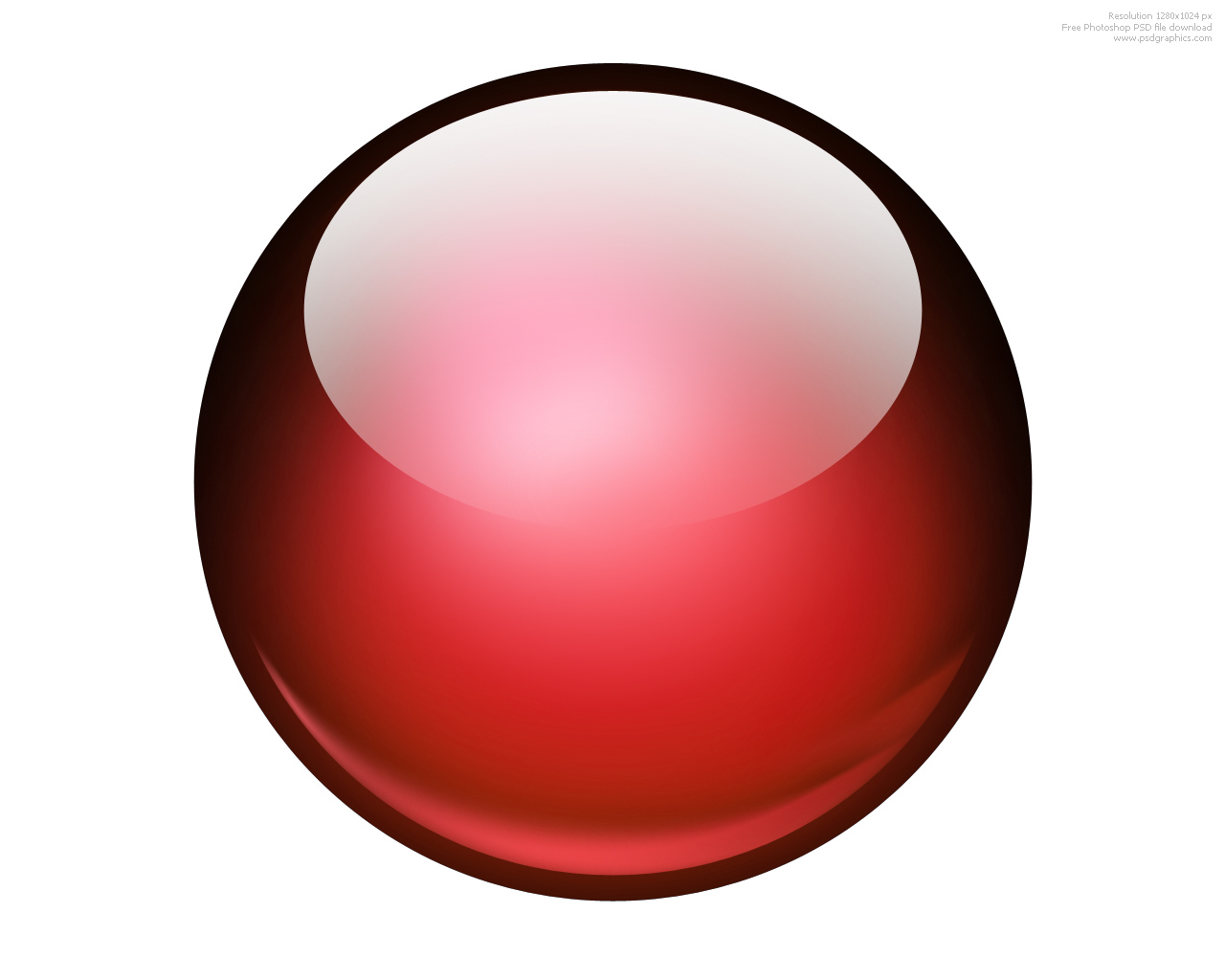 3D Ball Icon Black Background