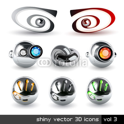 3D Chrome Icon