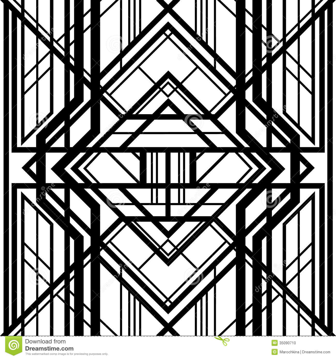 Art Deco Geometric Pattern