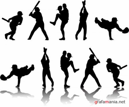 Baseball Silhouette Clip Art Free