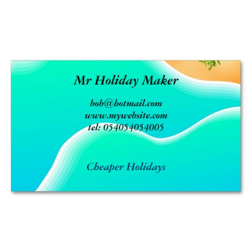 Beach Business Card Templates