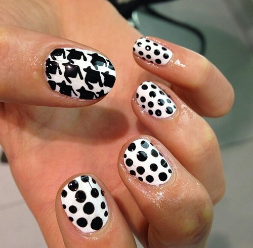 Black and White Nail Designs Black and White Nail Designs