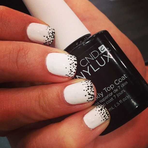 Black and White Nails Pinterest