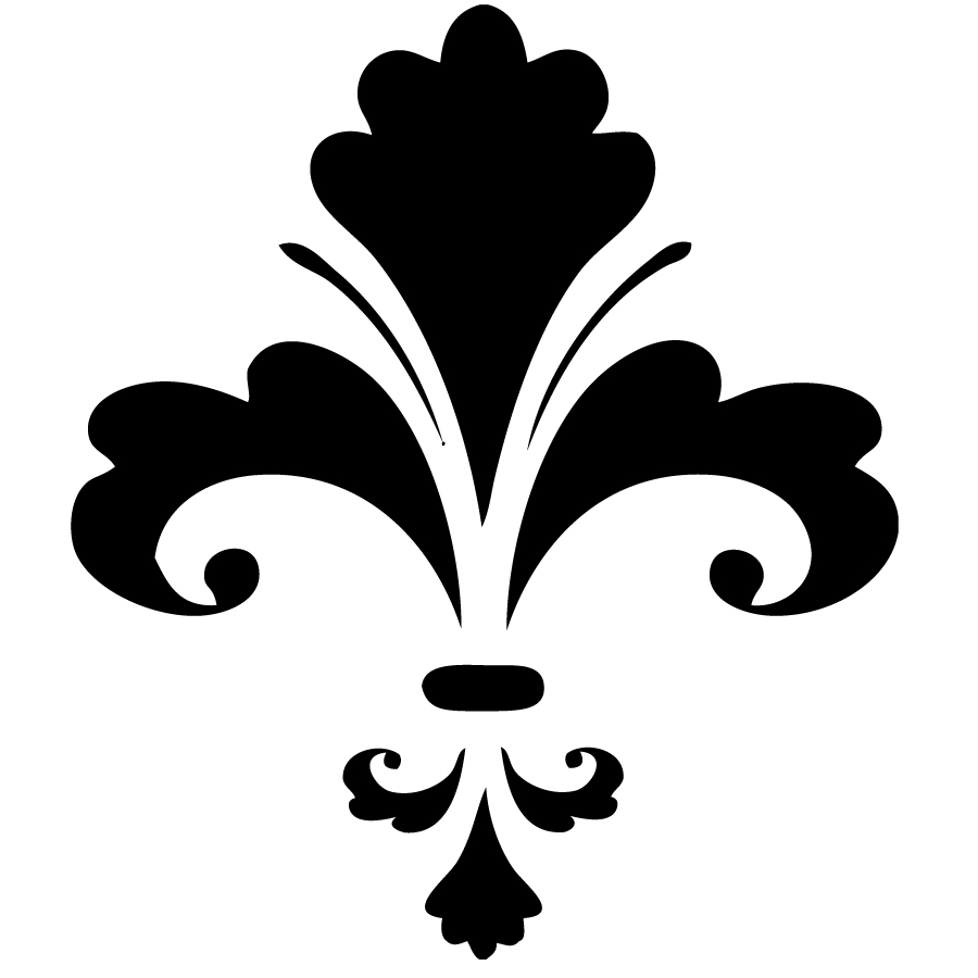 Black Fleur De Lis