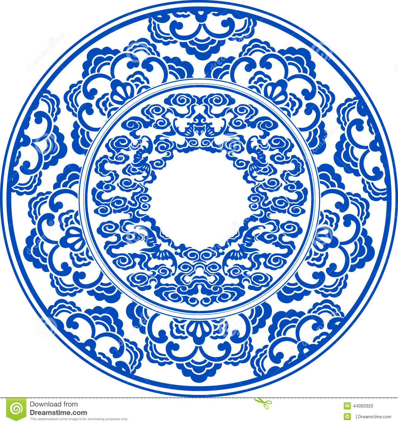 Blue and White Pattern