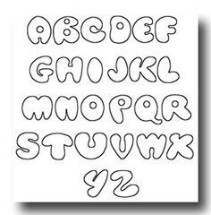 Bubble Letters Alphabet Font