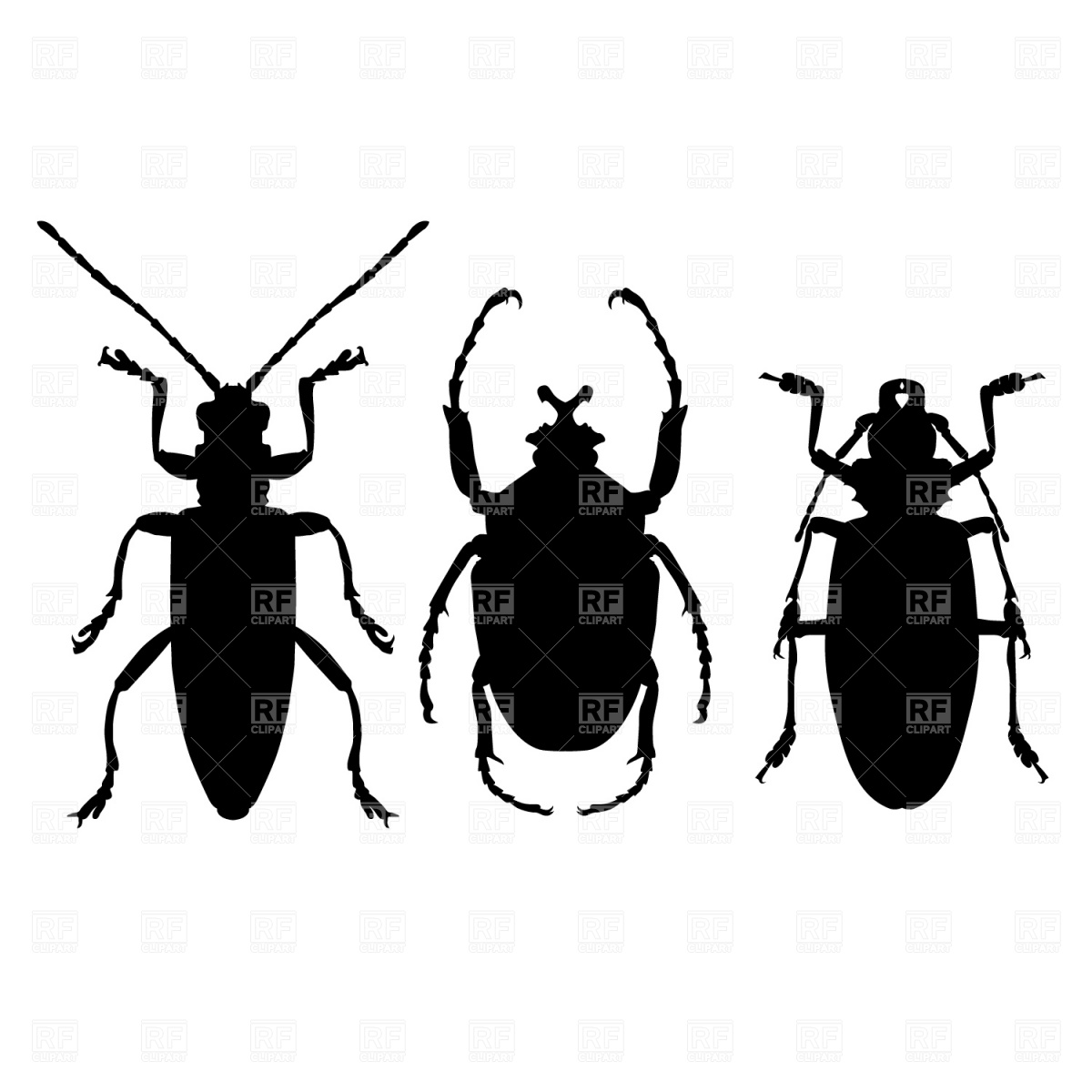 Bug Silhouette Clip Art