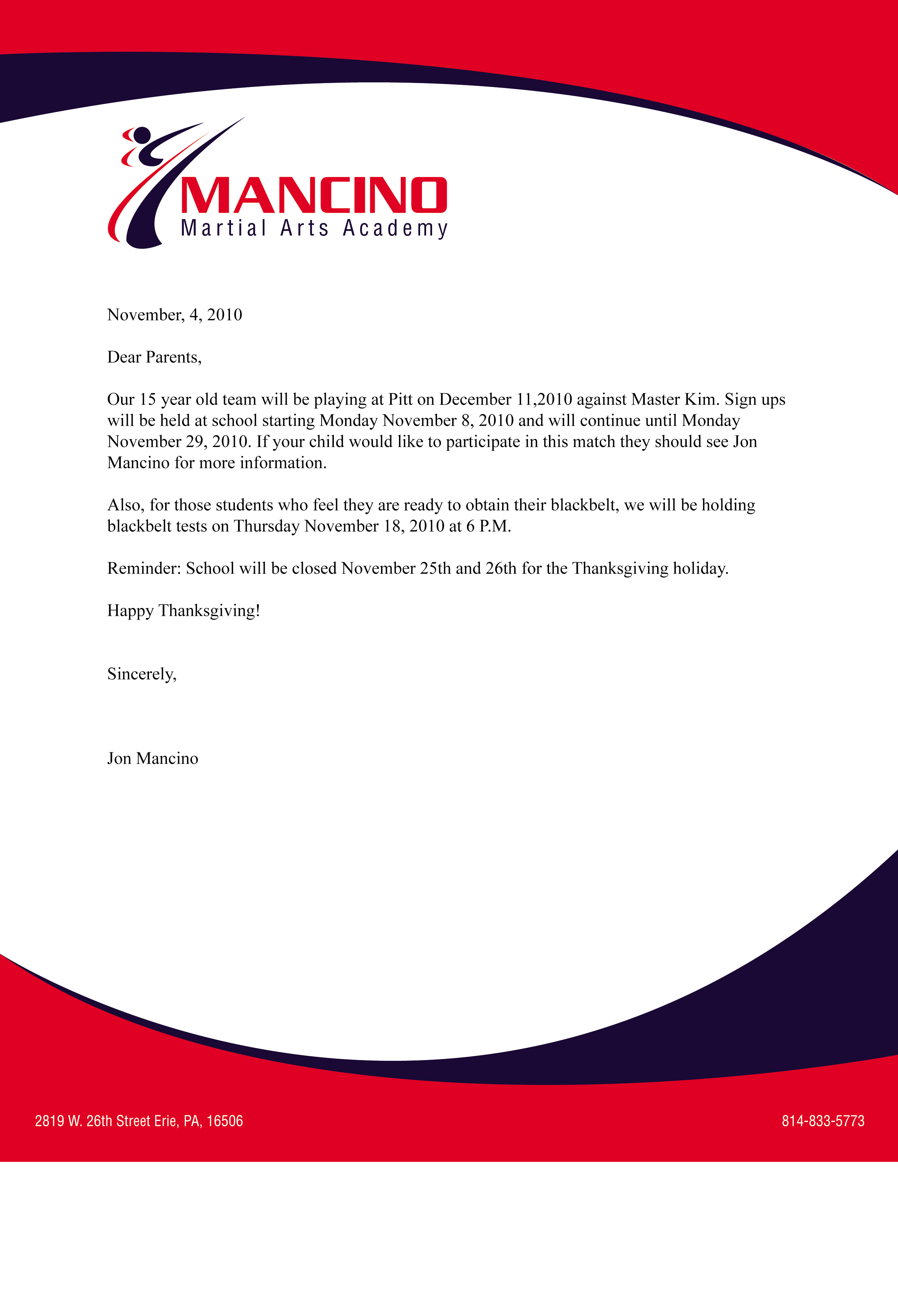 Business Letter On Company Letter Head Business Letter On Company Letter Head