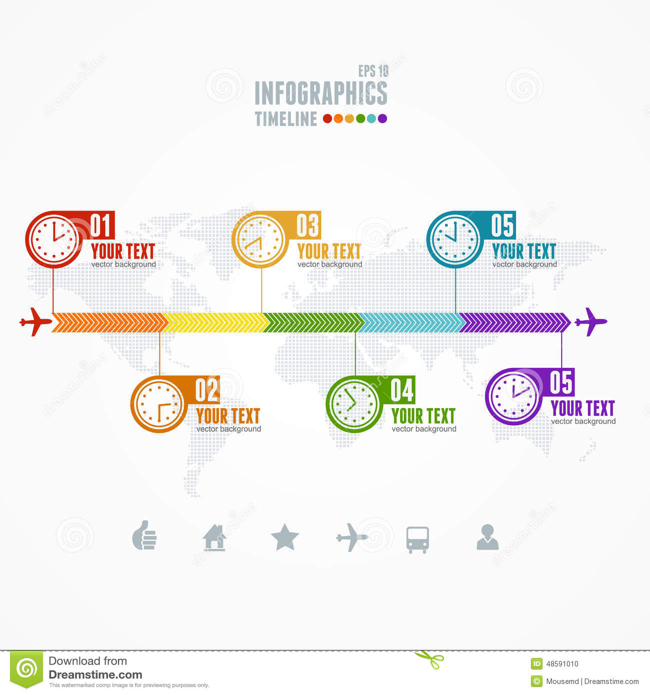 Business Timeline Infographic Vector