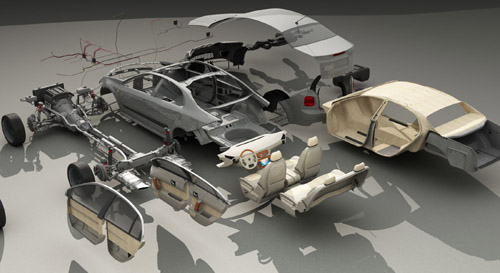 Car Parts 3D Model Software Car Parts 3D Model Software