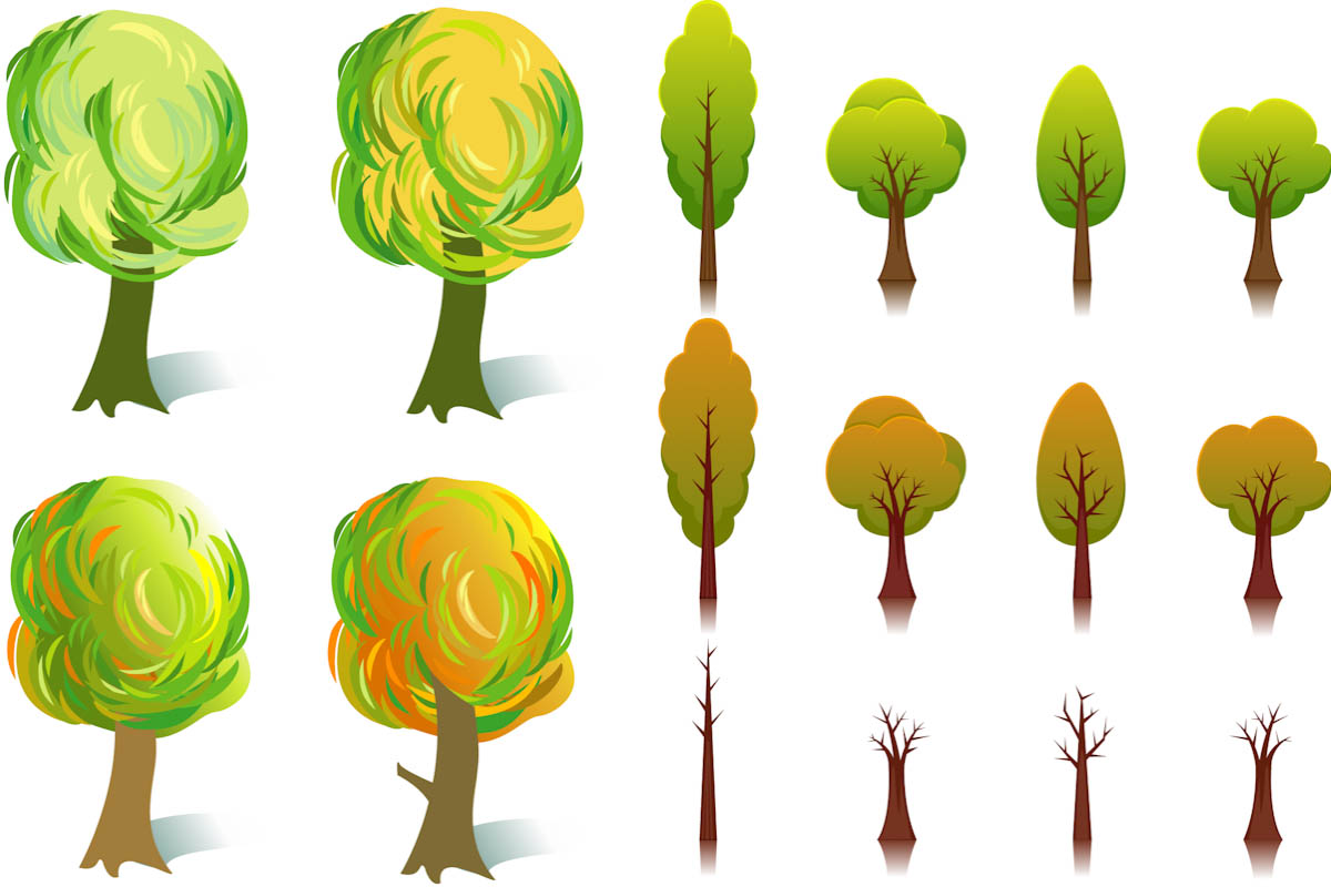 Cartoon Tree Vector