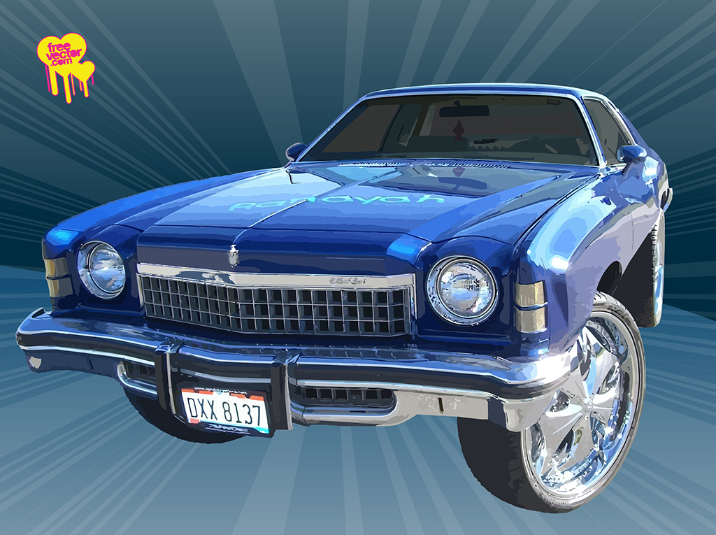 Chevy Classic Car Vector Art