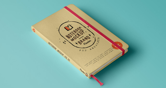 Classic Notebook Mockup PSD Classic Notebook Mockup PSD