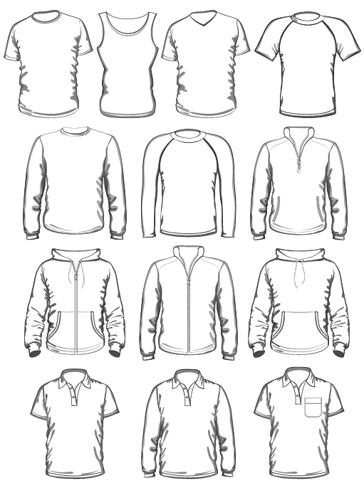 Clothes Outline Template