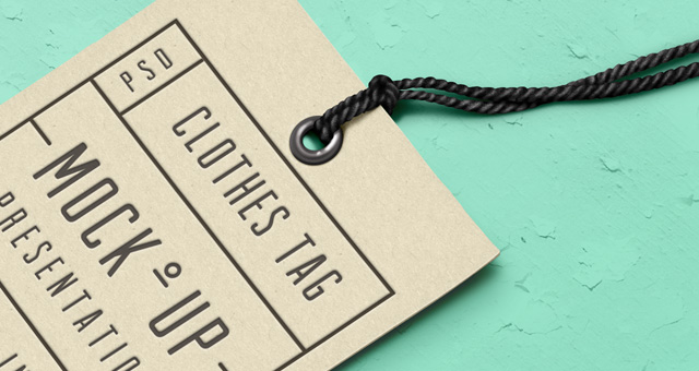 Clothing Label PSD Mockup Clothing Label PSD Mockup