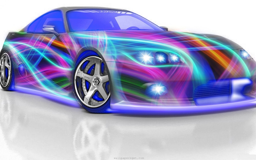 Cool 3D Neon Cars