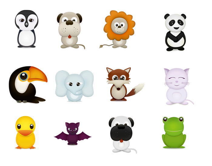 Cute Critters Icons Free