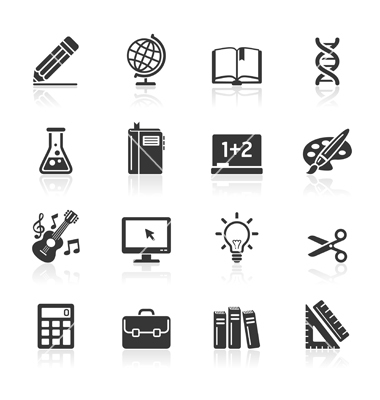 Education Icons Vector Free