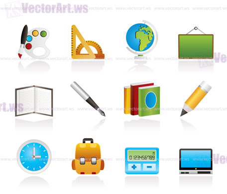 Education Icons Vector Free