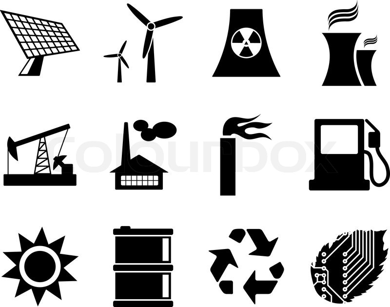Electric Power Plant Icon Electric Power Plant Icon