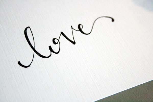 Fancy Calligraphy Word Love