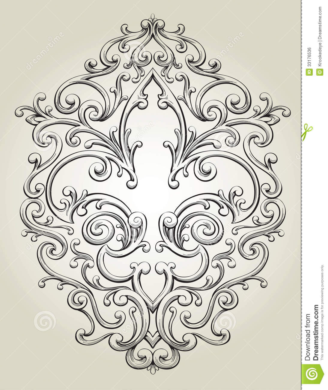 Fancy Fleur De Lis Clip Art