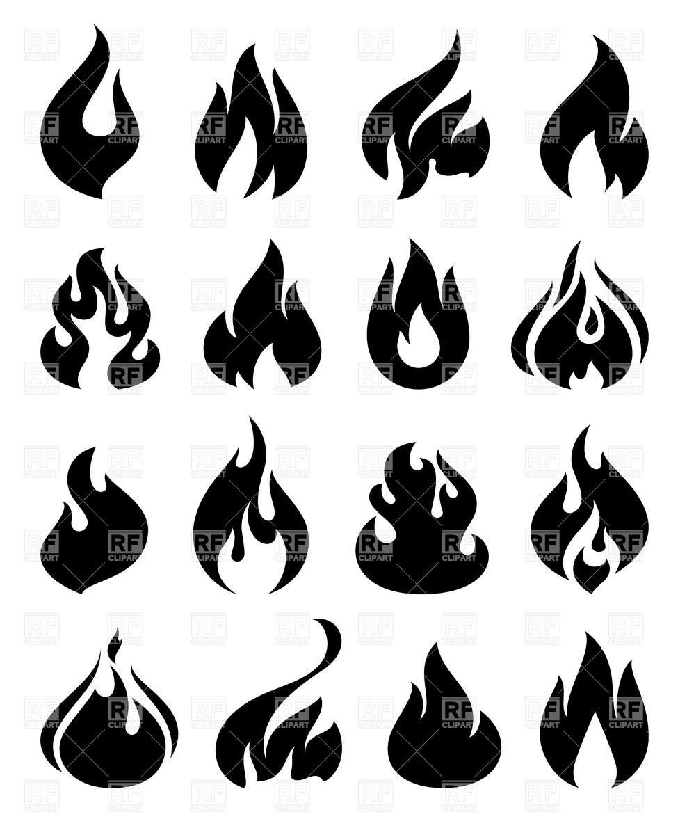 Fire Flame Silhouette Fire Flame Silhouette