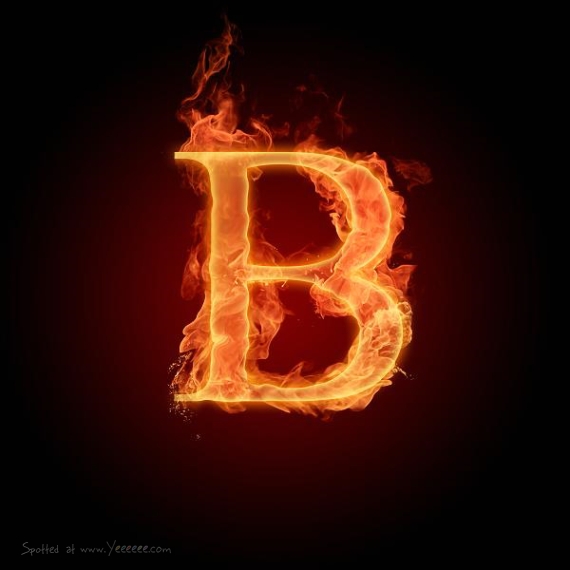 Fire Letter B