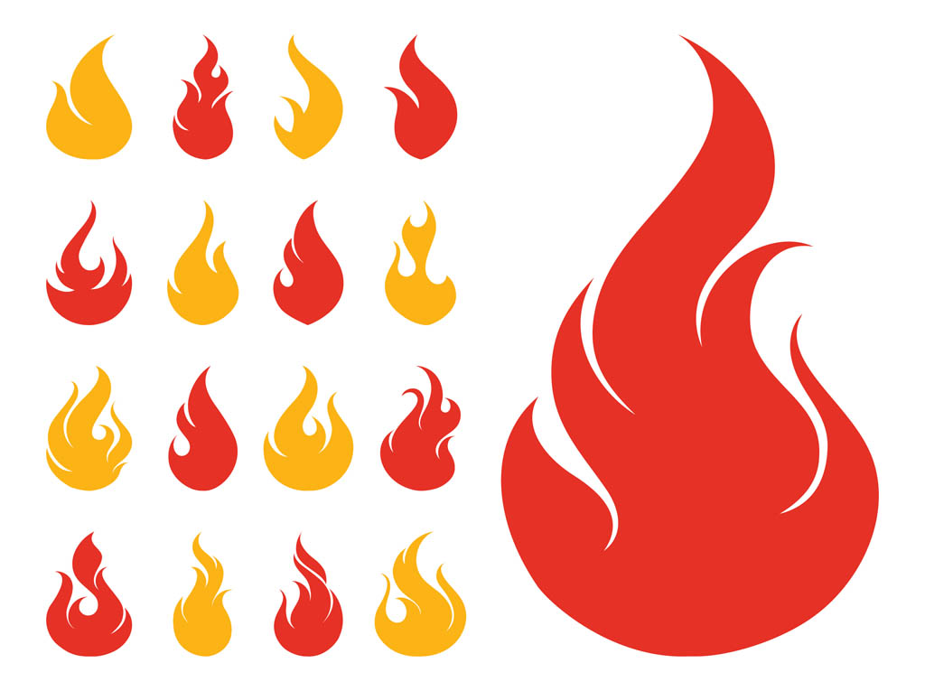 16 Fire Icon Vector Images