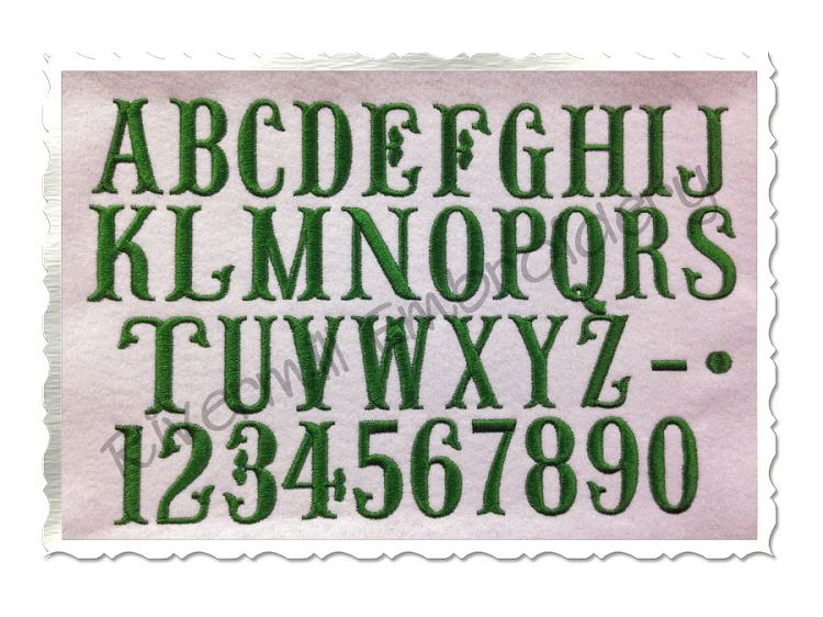 Fish Tail Embroidery Font Monogram Machine