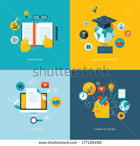 Flat Design Icons Education Flat Design Icons Education