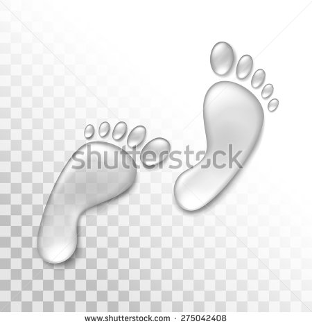 Footprints with Transparent Background