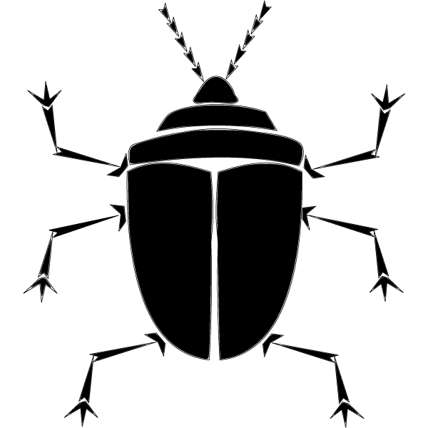 Free Bug Vector Art Silhouette