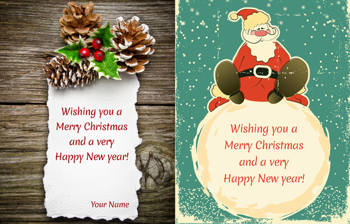 Free Christmas Card PSD Template