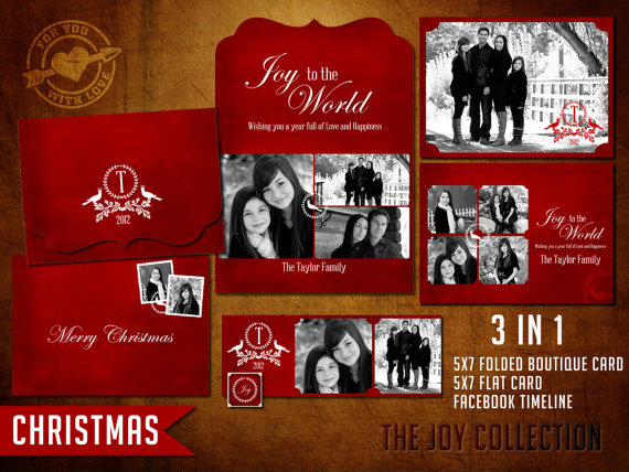 Free Christmas Card PSD Template