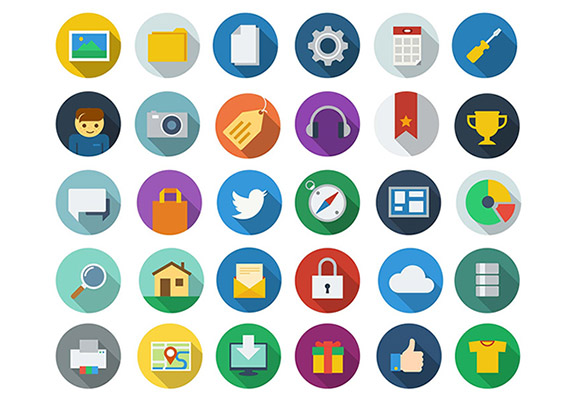 Free Flat Icons PSD